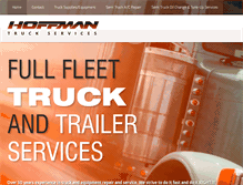 Tablet Screenshot of hoffmantruckservices.com